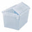 Uline Clear Industrial Tote - Tote with Attached Lid, 19.8" x 13.8" x 11.8" - S-11865