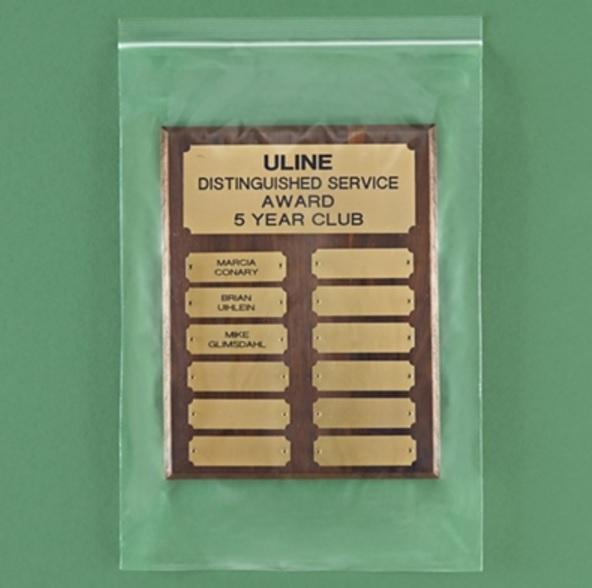 Uline 4 Mil Reclosable Bags - Reclosable Polyethylene Bags, Clear, 4 Mil, 4" x 9" - S-2014