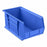 Uline Clear Plastic Stackable Bins - Plastic Stackable Bins, 15" x 8" x 7", Blue - S-12419BLU