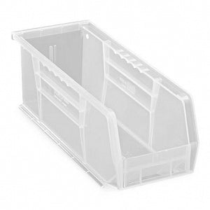 Uline Clear Plastic Stackable Bins - BINS, STACK, CLEAR, 11"X4"X4" - S-13536C