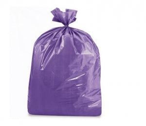 Uline Colored Trash Liners - Trash Liners, Purple, 44-55 gal. - S-15544PUR