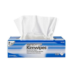 Kimberly-Clark Kimwipes 2-Ply Low-Lint Wipes - Lint-Free 2-Ply Wipes, 12" x 12" - S-15811