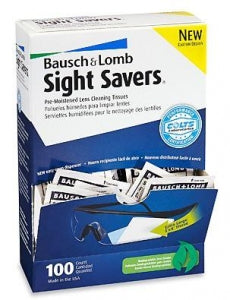 Bausch & Lomb Pre-Moistened Tissues - Safety Glass Wipes - S-20719