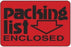 Uline Fluorescent Shipping Labels - Fluorescent Shipping Labels, "Packing List Enclosed", 2" x 3" - S-292