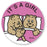 Medical Use Labels - IT'S A GIRL, Kids' Sticker, 2-1/2" x 2-1/2"