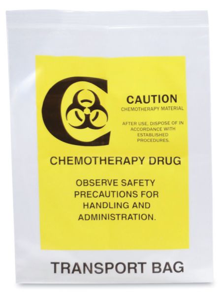 Medical Use Labels - Chemotherapy Transport Bag, 6" x 9"