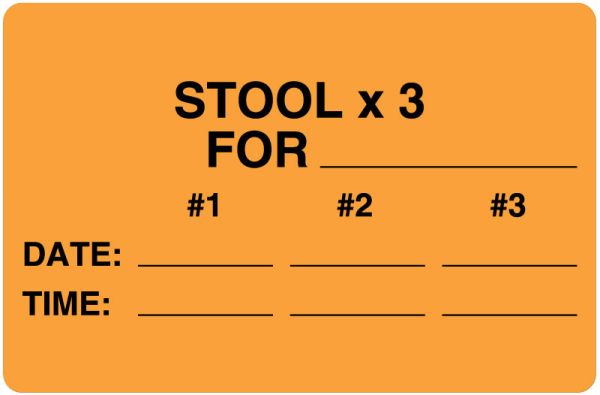 Medical Use Labels - Urine & Stool Collection Labels, 4" x 2-5/8"