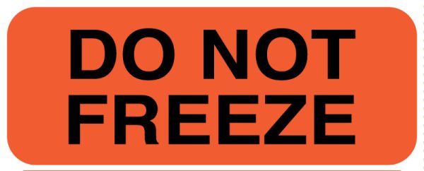 Medical Use Labels - DO NOT FREEZE, 2" x 3/4"