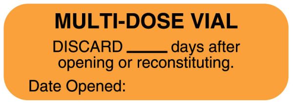 Medical Use Labels - Storage and Quality Control Label, 1-1/2" x 1/2"