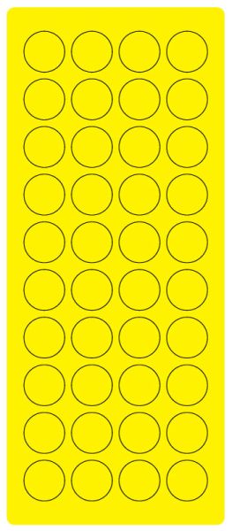 Medical Use Labels - 3/4" Fl. Yellow Laser Sheet, 4" x 9"