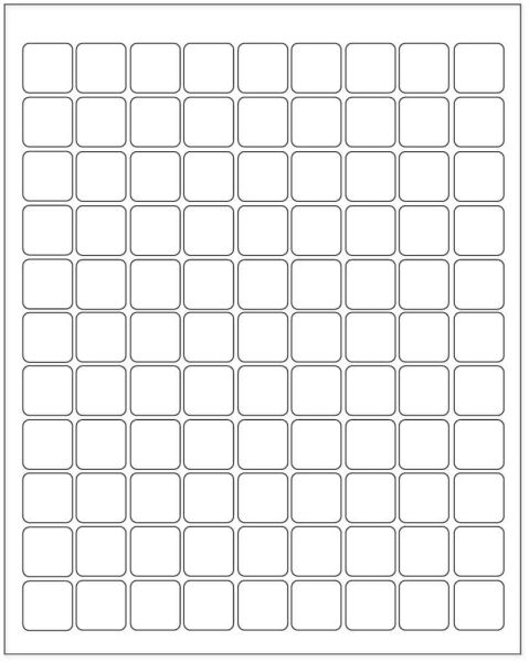 Medical Use Labels - Laser Printer Label, 3/4" x 3/4"