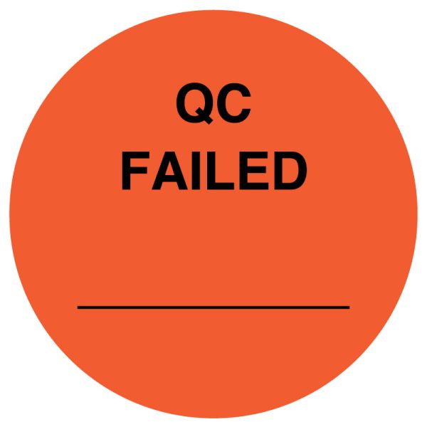 Medical Use Labels - QC FAILED, 1-1/2" Dia