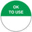 Medical Use Labels - OK TO USE, 1-1/2" Dia