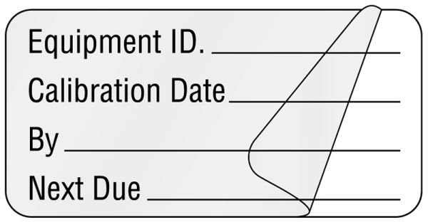 Medical Use Labels - Calibration Label, 2" x 1"