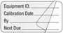 Medical Use Labels - Calibration Label, 2" x 1"