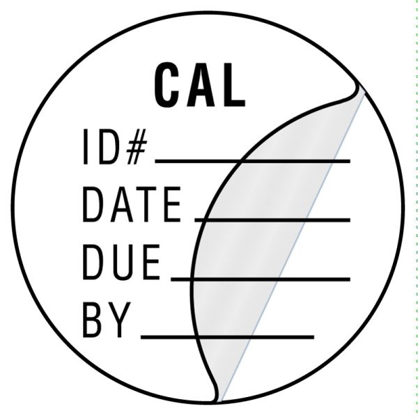 Medical Use Labels - Calibration Label, 3/4" x 3/4"