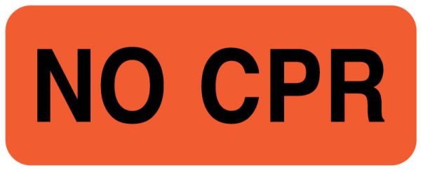 Medical Use Labels - No CPR, 2-1/4" x 7/8"