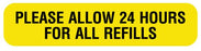 Medical Use Labels - PLEASE ALLOW 24 HOURS, Medication Instruction Label, 1-5/8" x 3/8"