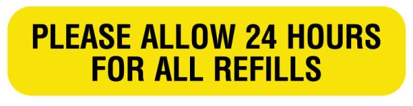 Medical Use Labels - PLEASE ALLOW 24 HOURS, Medication Instruction Label, 1-5/8" x 3/8"