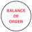 Medical Use Labels - BALANCE OF ORDER, Medication Instruction Label, 3/4" x 3/4"