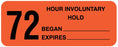 Medical Use Labels - Voluntary Hold Label, 2-1/4" x 7/8"