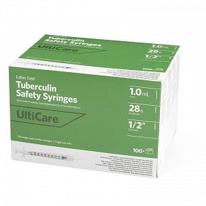 Unlimited Inc. Tuberculin Safety Syringes - Tuberculin Safety Syringe, 28G x 0.5", 1 mL - 63002