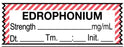 Medical Use Labels - Anesthesia Tape, Edrophonium mg/mL, Date Time Initial, 1-1/2" x 1/2"