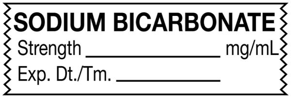 Medical Use Labels - Anesthesia Tape, Sodium Bicarbonate mg/mL, 1-1/2" x 1/2"