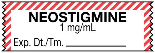 Medical Use Labels - Anesthesia Tape, Neostigmine 1 mg/mL, 1-1/2" x 1/2"