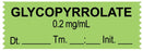 Medical Use Labels - Anesthesia Tape, Glycopyrrlate 0.2 mg/mL, Date Time Initial, 1-1/2" x 1/2"