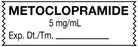 Medical Use Labels - Anesthesia Tape, Metoclopramide 5 mg/mL, 1-1/2" x 1/2"