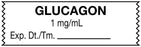 Medical Use Labels - Anesthesia Tape, Glucagon 1 mg/mL, 1-1/2" x 1/2"