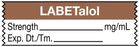 Medical Use Labels - Anesthesia Tape, Labetalol mg/mL, 1-1/2" x 1/2"