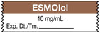 Medical Use Labels - Anesthesia Tape, Esmolol 10 mg/mL, 1-1/2" x 1/2"