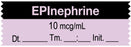 Medical Use Labels - Anesthesia Tape, EPInephrine 10 mcg/mL DTI 1-1/2" x 1/2"