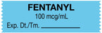 Medical Use Labels - Anesthesia Tape, Fentanyl 100 mcg/mL, 1-1/2" x 1/2"