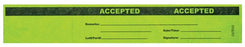 Medical Use Labels - ACCEPTED Tyvek Status Band,12" x 2"