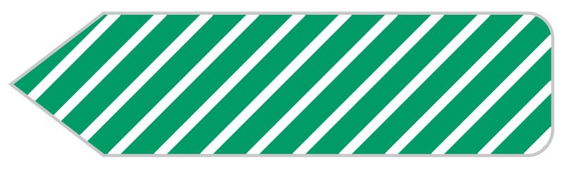 Medical Use Labels - Striped Uniarrow Jr. Spacesaver Flags