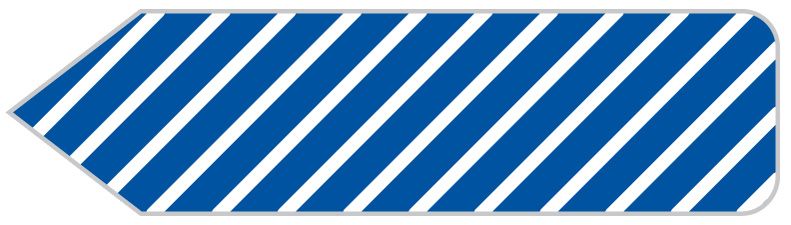 Medical Use Labels - Striped Uniarrow Jr. Spacesaver Flags