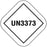 Medical Use Labels - UN3373 Packing and Shipping Label, 2.5" x 2.5"