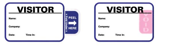 Medical Use Labels - Expiring Visitor Pass Book, 2-7/8" x 1-7/8"