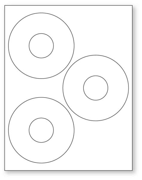 Medical Use Labels - CD Laser Label, 8-1/2" x 11"