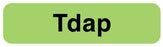 Medical Use Labels - Vaccine Label, Tdap, 1-1/4" x 5/16"