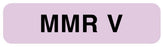 Medical Use Labels - Vaccine Label, MMR V, 1-1/4" x 5/16"