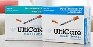 Ultimed Inc UltiCare Insulin Syringes - UltiCare 1 cc Insulin Syringe with 28G x 1/2" Needle - 08218