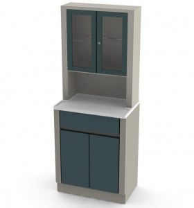 UMF Medical Treatment and Supply Cabinets - 2-Section Supply Cabinet, 25.25" x 65" - 6130