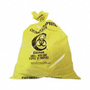 Uniflex Chemo Waste Disposal Bags - Chemotherapy Waste Bag, Yellow, 30" x 38", 2 mil - AWBC3038