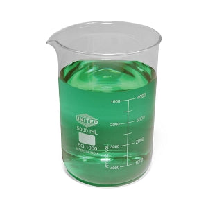 United Scientific Low Form Borosilicate Glass Beakers - Low Form Beaker, Borosilicate Glass, 1000 mL - BG1000-1000