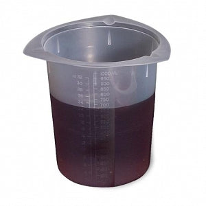 United Scientific Tri-Corner Beakers - Tri-Corner Beaker, Polypropylene, 1000 mL - BTC1000