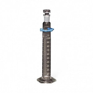 United Scientific Supplies, Inc. Class A Glass Graduated Cylinders with Stopper - Graduated Cylinder with Stopper, Double Scale, Class A Glass, Individually Certified, 10mL - CY2980-10